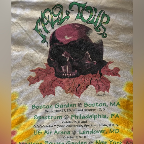 Grateful Dead VTG Fall Tour Tie Dye L - Picture 3 of 4